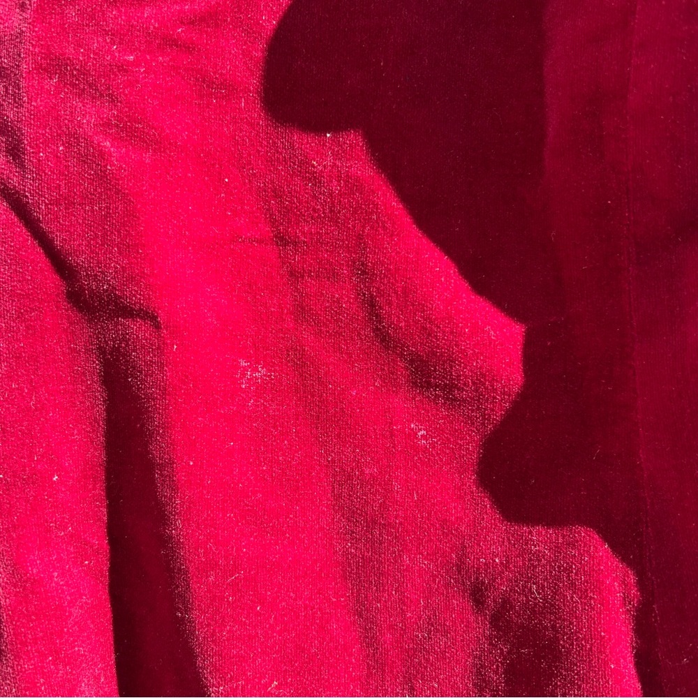 70s Maroon Velvet Slim Blazer - Picture 8 of 13